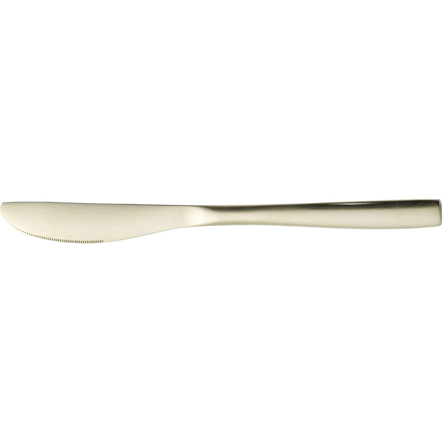 Comas Dessertmesser, Champagner, 12er Set, 202 mm, 18/10 Edelstahl mit PVD Beschichtung, 3 mm Materialstärke, Spülmaschinenfest, Lebensmittelecht, Gastronomie geeignet