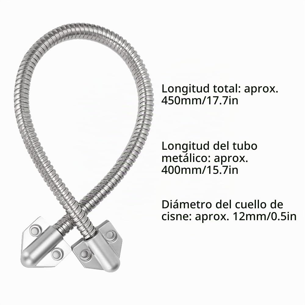 Bucle de Puerta, con Protector de Cable de Puerta de Montaje Expuesto de Cuello de Cisne Flexible, Funda de Montaje expuesta, línea de Video de Bloqueo de Puerta para de Control de