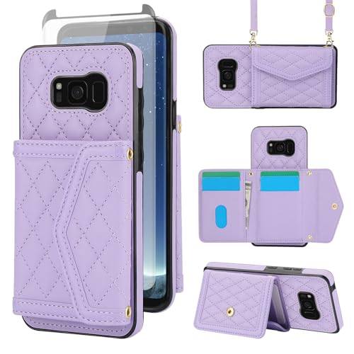 Coque Samsung S8 Plus Protection Écran Verre Trempé Étui Blocage RFID S8+