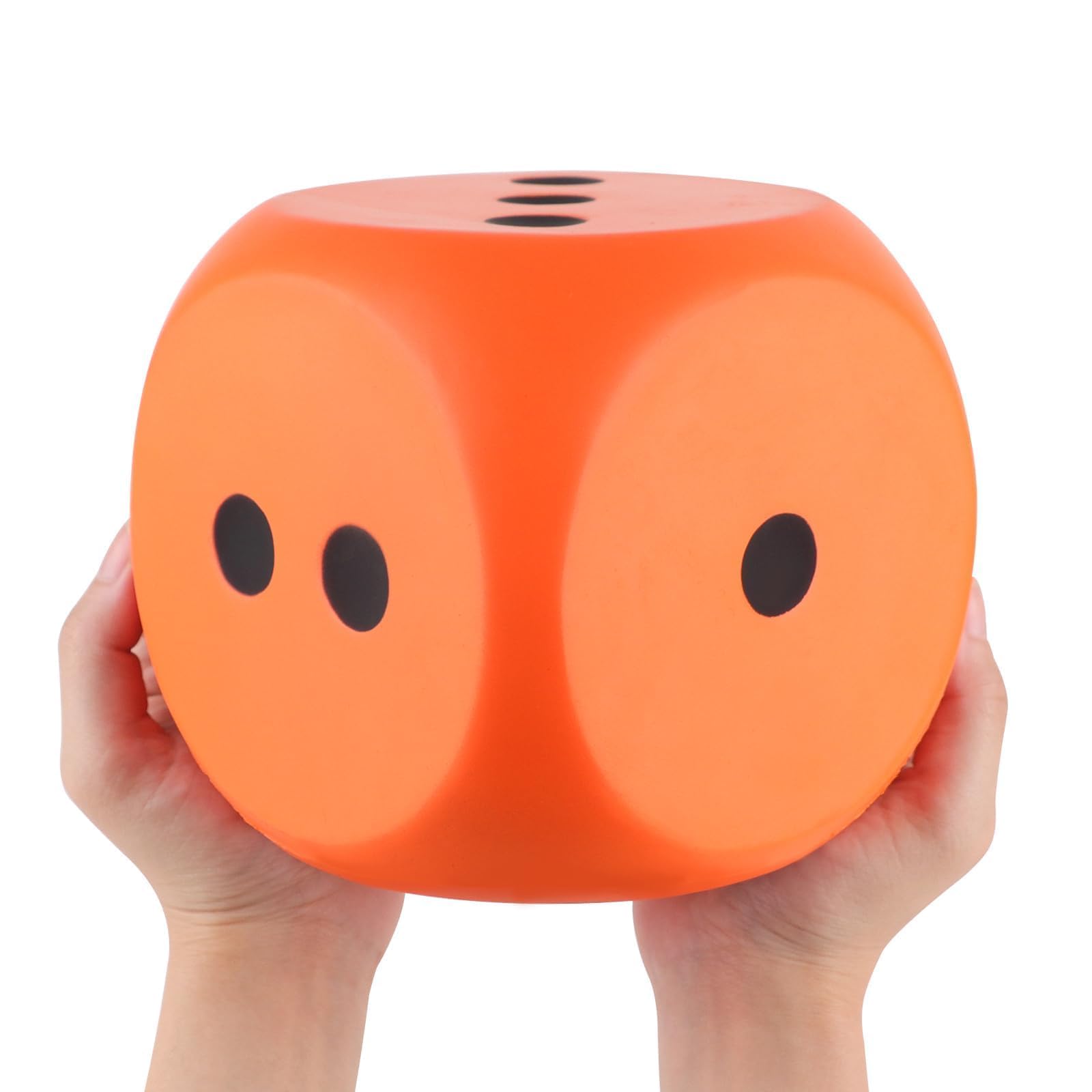 Anboor 5.9'' Squishy Dice Kawaii Scented Squeeze Toys Stress Relief Kids Toys Gift Collection Decorative Props(Orange), (CJX)