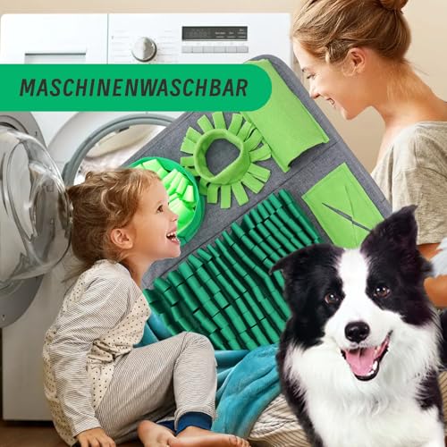 HDOELGP Schnüffelteppich Hund Haustier schnüffelmatte Interaktives Hundespielzeug Bestes Material Extrem haltbar Intellektuelles Spielzeug für Hunde rutschfest Slow Feeder (44 * 66cm)