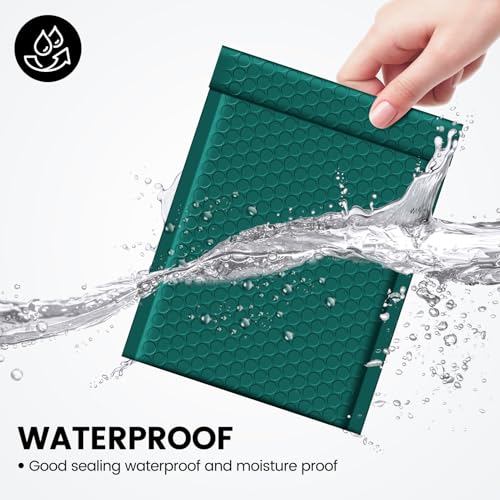 Image of Fuxury Bubble Mailer 6x10 Inch 600 Pack Forest Green Bubble Mailers Bulk