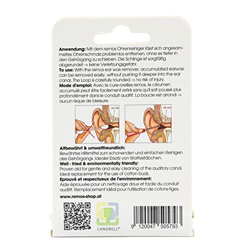 REMOS Ohrreiniger zum hygienischen Entfernen von Ohrenschmalz Länge 6.5 cm