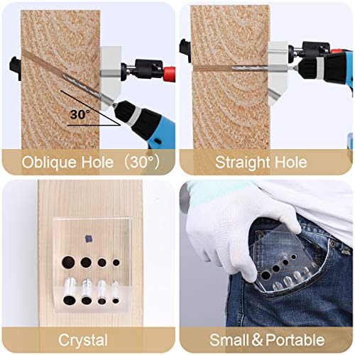 Muzata Drill Guide for Cable Railing Kit Lag Screw Fitting Wood Post