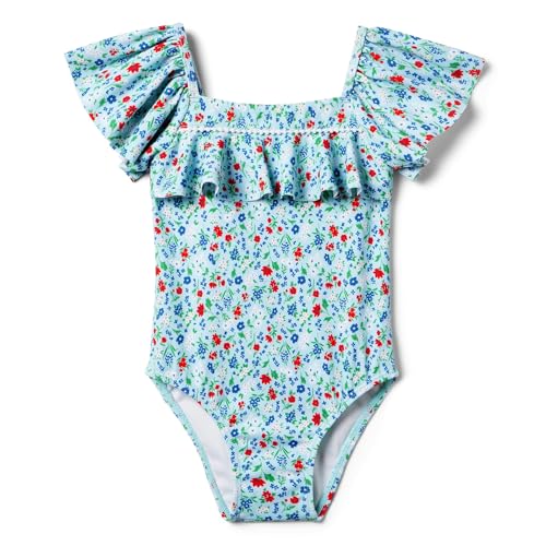 Image of Janie and Jack Girls' Floral Onepiece Swim (Toddler /Little Kids /Big Kids)
