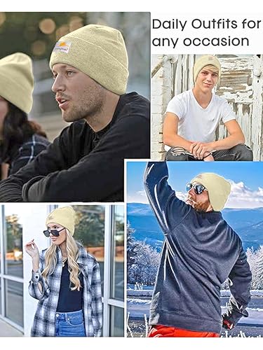 Image of TRENDMALLS Mens /Women /Kids Cap Unisex Hat Knit Cuffed Beanie