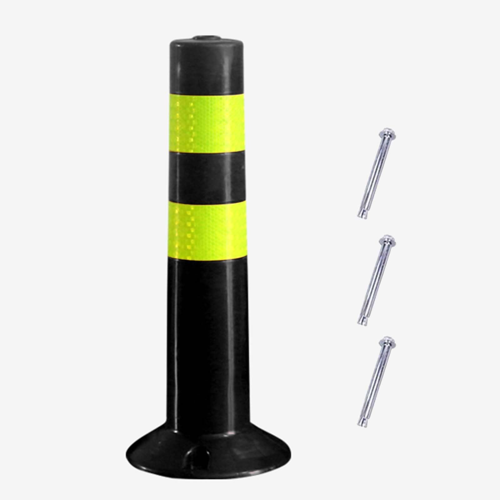 Borne réfléchissante haute visibilité, barrière de sécurité stationnement et circulation extérieure
