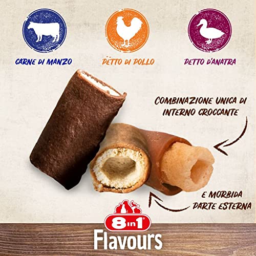8in1 Flavours Crunchy Rolls Snack con petto di