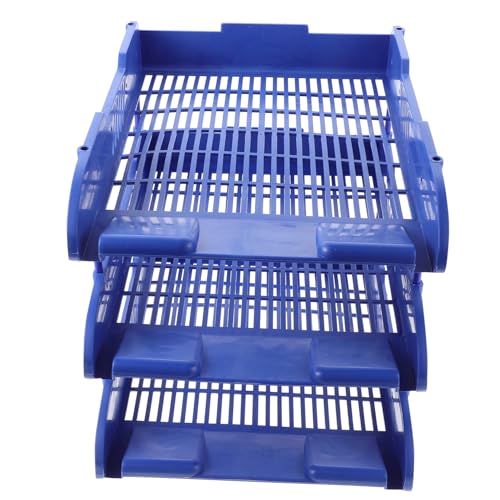 OFFSCH Multi Desk Paper Organizer Vertical File Holder for Office Home Use Document Tray for Efficient Paper Storage and Desktop Organization