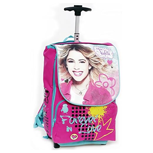 Giochi Preziosi - Violetta Zaino Trolley Scuola, Estensibile, con Cuffie Paraorecchie in Omaggio