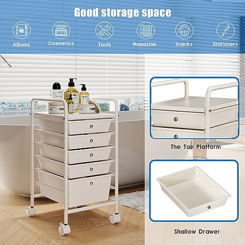 Meuble de rangement mobile à roulettes avec tiroirs pour optimiser l'espace de travail - 7