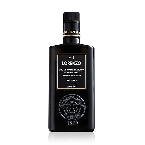Barbera Lorenzo #1 Aceite de oliva virgen extra orgánico DOP Valli Trapanesi, aceite de oliva siciliano auténtico extraído en frío, aceite de oliva