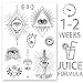 AWAKEN Faux Tatouages Temporaires Hommes Femmes Bras Poitrine Autocollants à base de plantes imperméable dur 1-2 semaines oeil de la providence Illuminati (Design 9)
