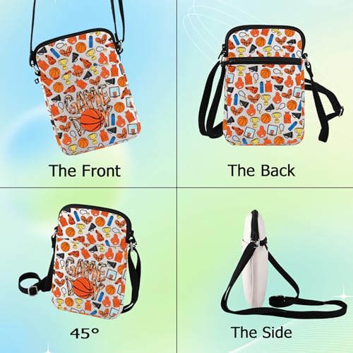 G2TUP Game Day Basketball Crossbody Bag Basketball Mom Gifts Basketball Game Day Shoulder Bag Basketball Team Merchandise3
