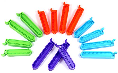 Preisvergleich Produktbild Gefrierbeutelclips 48 Stk. Frischhalteclips Verschlussclips Tütenclips Clips Beutelclips Beutelverschluss Verschlussklemmen Gefriebeutelverschlussclips Beutelverschließer Frischhalteclips 533