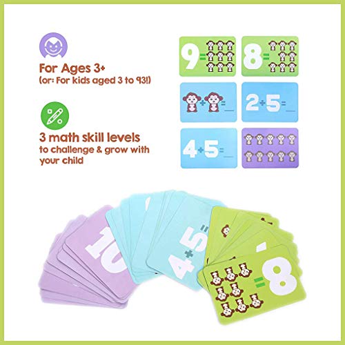 J-hong Monkey Balance Math Game for Girls & Boys | Fun, Educational Children’s Gift & Kids Toys STEM Learning Ages 3+ (65-Piece Set)