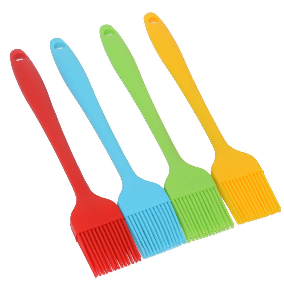 Nuosen Lot De 4 Pinceaux Barbecue Silicone - Pinceaux Cuisine Multicolores