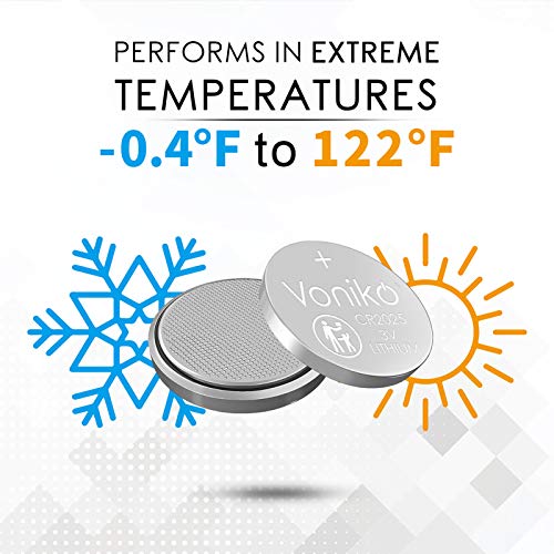 Voniko CR2025 3V Lithium Batteries 6 Pack for Child Safety, Compatible with Remotes, Key Fobs, Watches, Calculators - 7 Years Shelf Life2