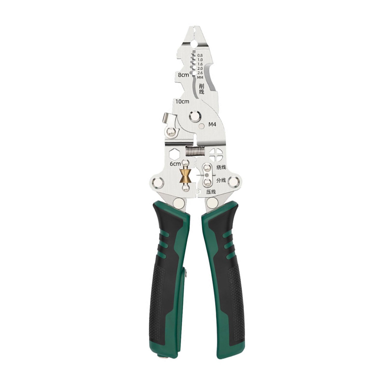 Kalttoy Industrial Grades Multi Function Wire Stripper Voltages Tester Resistant Carbon Steel Design For Electricians High Carbon Steel Cable Stripping Pliers