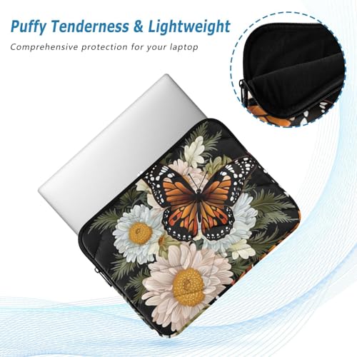 Funda para portátil con flores y mariposas 13-14 pulg miniatura 5
