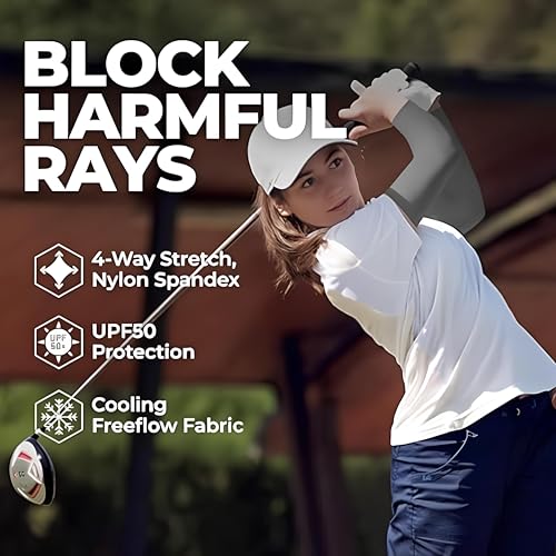 Image of PulGos Combo - UV Protection Arm Sleeves for Men & Women with Thumb Hole | UPF 50 Sun Protection Sleeves for Cricket, Cycling, Running & Bike Riding | Breathable & Cooling Fabric for All-Day Comfort