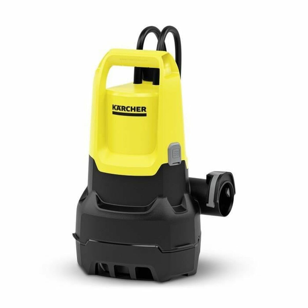 Pompe d'Evacuation Kärcher Sp 16,​000 Dirt, Moteur 550W, Débit 16 000 L/​H, 0,​8 Bar, Profondeur Immersion Max 7 m, Hauteur Refoulement Max 7 m, Taille Particules Max 20 mm, Hauteur Liquide Résiduel
