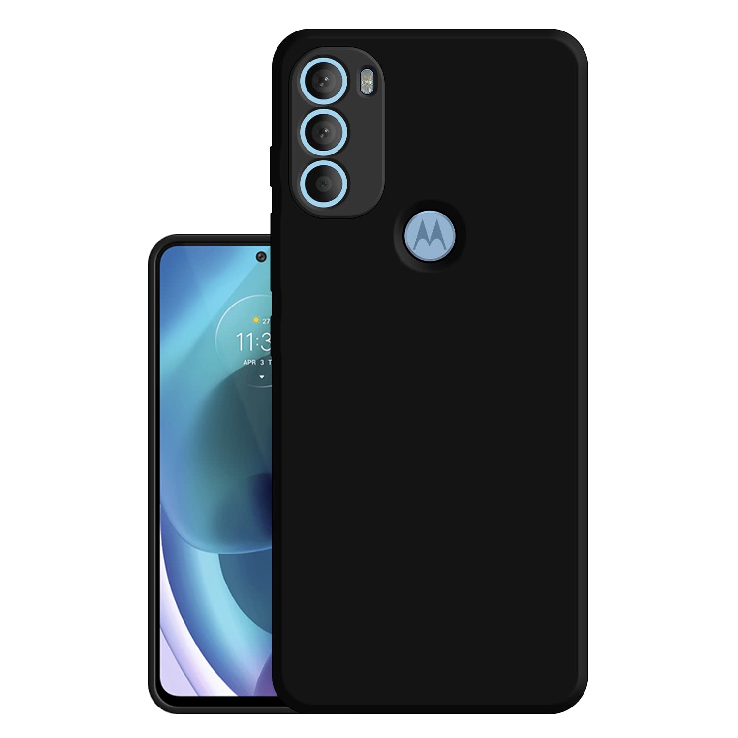 HELLO ZONE Exclusive Matte Finish Soft Back Case Cover for Motorola Moto G71 5G - Black (B0BZSDQZTD) Amazon Price History, Amazon Price Tracker