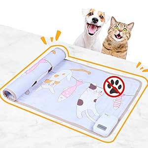 DOGNESS-Scat-Mat-Cats-and-Dogs-Behavior-Training-Mat-with-32-14-InchesScat-Mat-for-Cats-Deterrent-Indoor-Furniture-with-Electric-Fence-Battery-Operated-with-3-Training-Modes-Cat-Balcony Dogs Behavior Training Mat