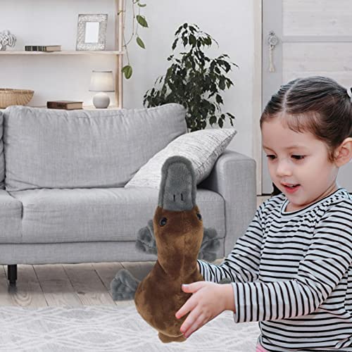 Anloximt Lebendiges Schnabeltier Stofftier, Realistisches 8-Zoll Kuscheltier - Niedliches Schnabeltier-Kissen Spielzeug für Mädchen & Jungen als Geschenk