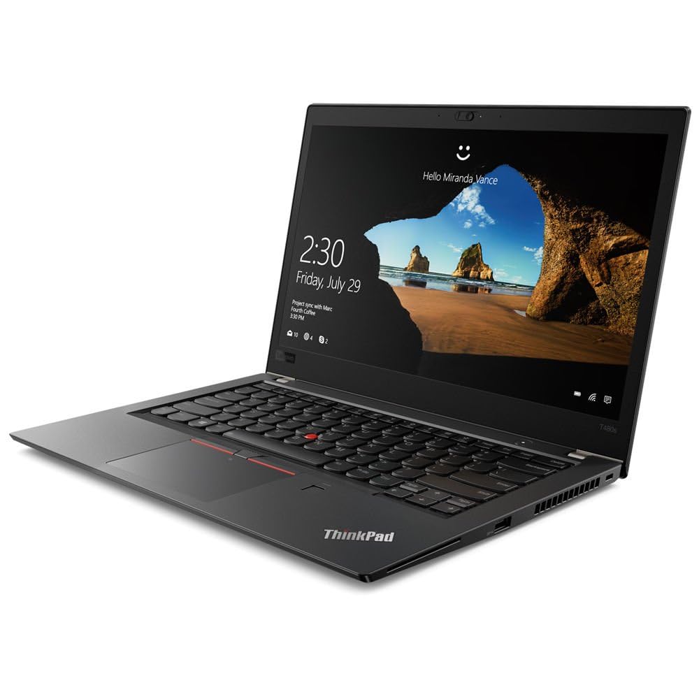 Lenovo ThinkPad T480 Ordinateur Portable 14" Full HD Intel Core i5 8350U 8 Go RAM 250 Go SSD Windows 11 Pro Clavier AZERTY