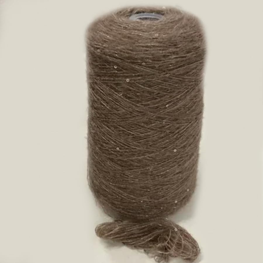 Przędza, 250 g, moher z cekinami, do ręcznego szydełkowania, robienia na drutach, czapek, szalików, toreb, swetrów, DIY, miękka, cienka nić
