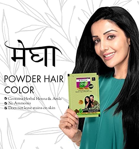 Metrol Sterling Naturals Megha Mehandi M2 (Marrón Oscuro) 45g Pack 2 miniatura 3