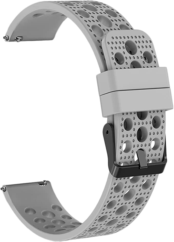 Blueshaweu Compatible for Garmin Forerunner 965 Bands, Silicone Replacement Wristbands Sport Strap with Metal Buckle - Image 2