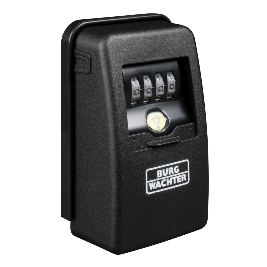 Burg-Wächter Key Safe 60 L SB Schlüsseltresor magnetisch beleuchtet Wandmontage 4-stelliger Zahlencode Schwarz