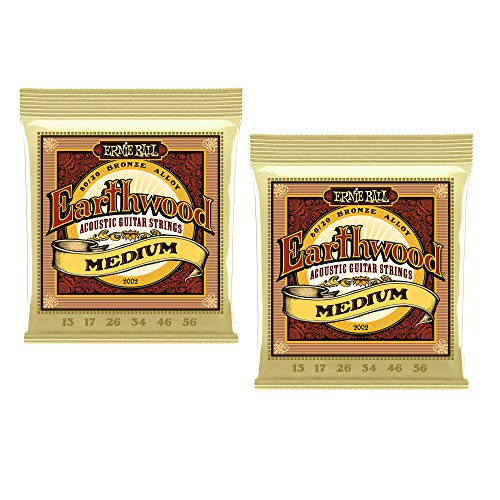 Ernie ball 2002 earthwood medium acoustic guitar string…