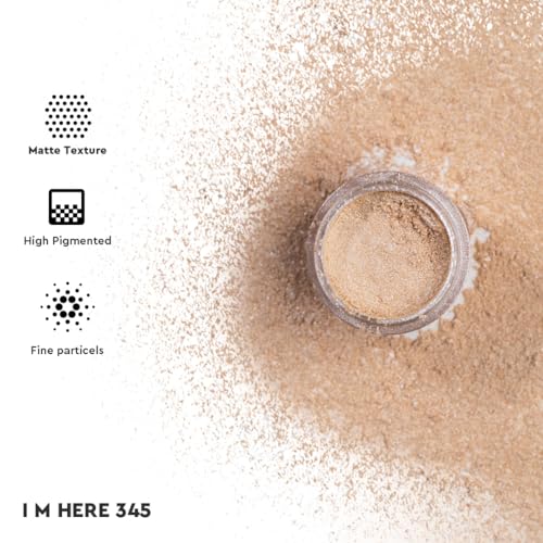 Image of C2P Pro Eyeshadow Pigment 2g | I'm Here 345 | Metallic Loose Glitter Eye Makeup Powder | Highly Pigmented Long Lasting Smooth Blendable Eyeshadow for Women and Girls