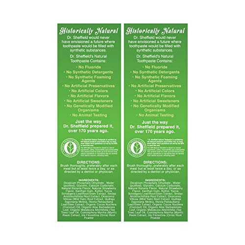 Dr. Sheffield'S SHEF4OZKIDSSTRAWBANA Dr. Sheffield’S Certified Natural Toothpaste thumb #1