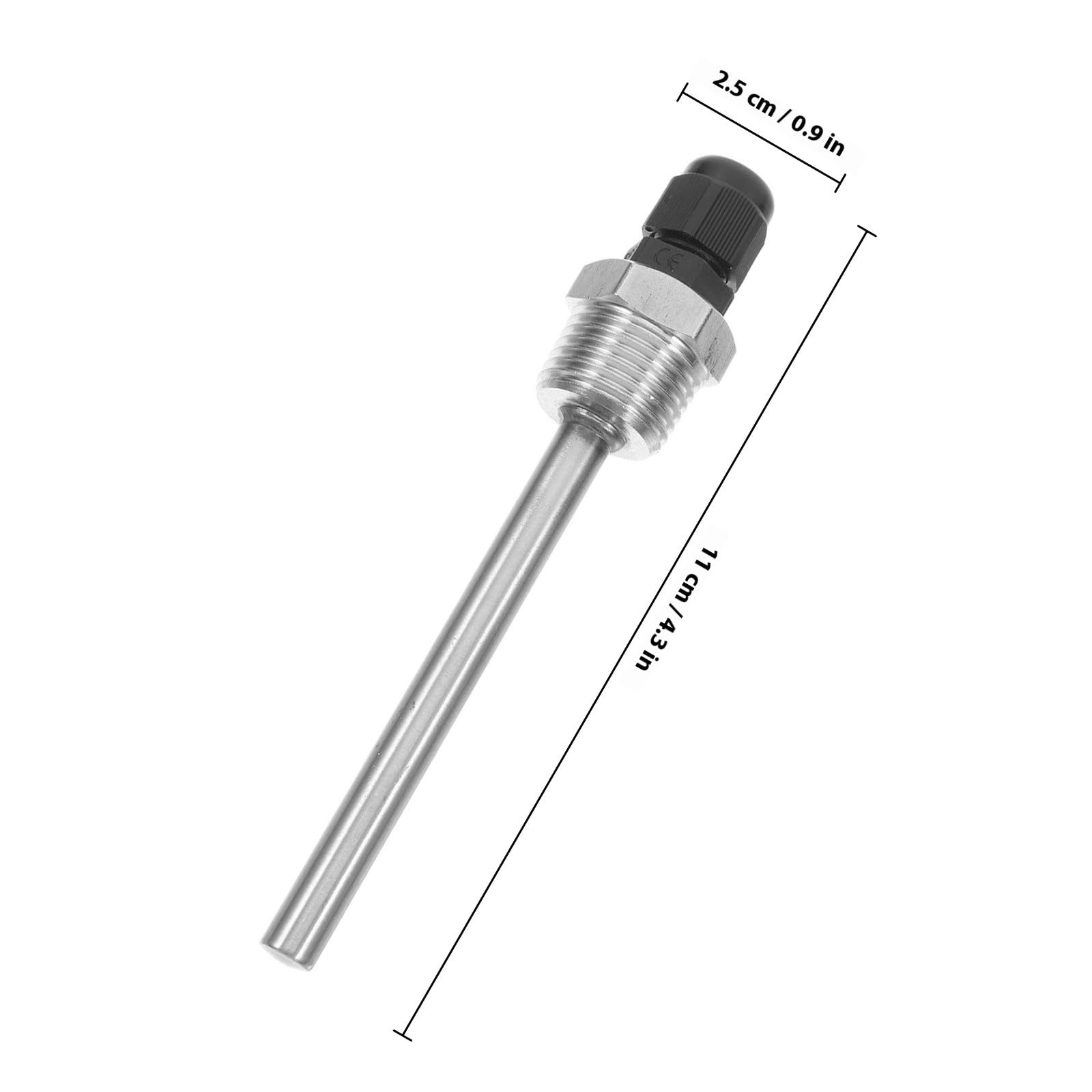 2piezas Termopozo De Acero Inoxidable Para Sensor Temperatura Resistente y Duradero Compatible Con Calentadores De Agua Fácil Instalación Paquete Unidades