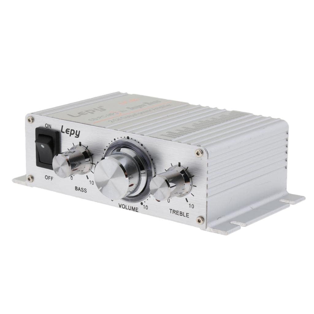 Lepy HiFi Stereo Power Digital 2x15W 2 Channel Amplifier with 3.5mm Audio Input for Computer MP3 Silver|1 Piece Audio Amplifier| Amplifiers & Preamps||Consumer Electronics