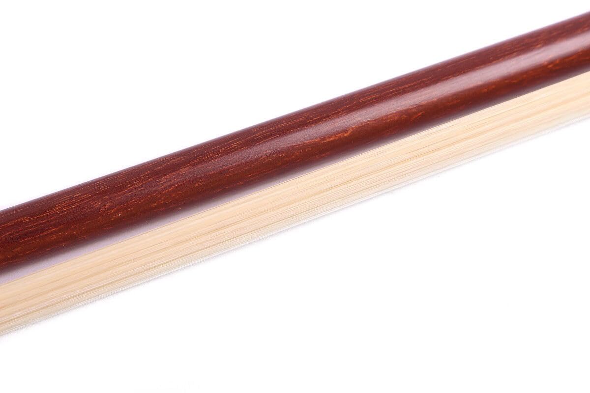 Archetto per violino 3/4 e 4/4, qualità AAA, crine di cavallo mongolo, in legno di Brasile, leggero, con tono profondo e potente per violini di livello avanzato (3/4)