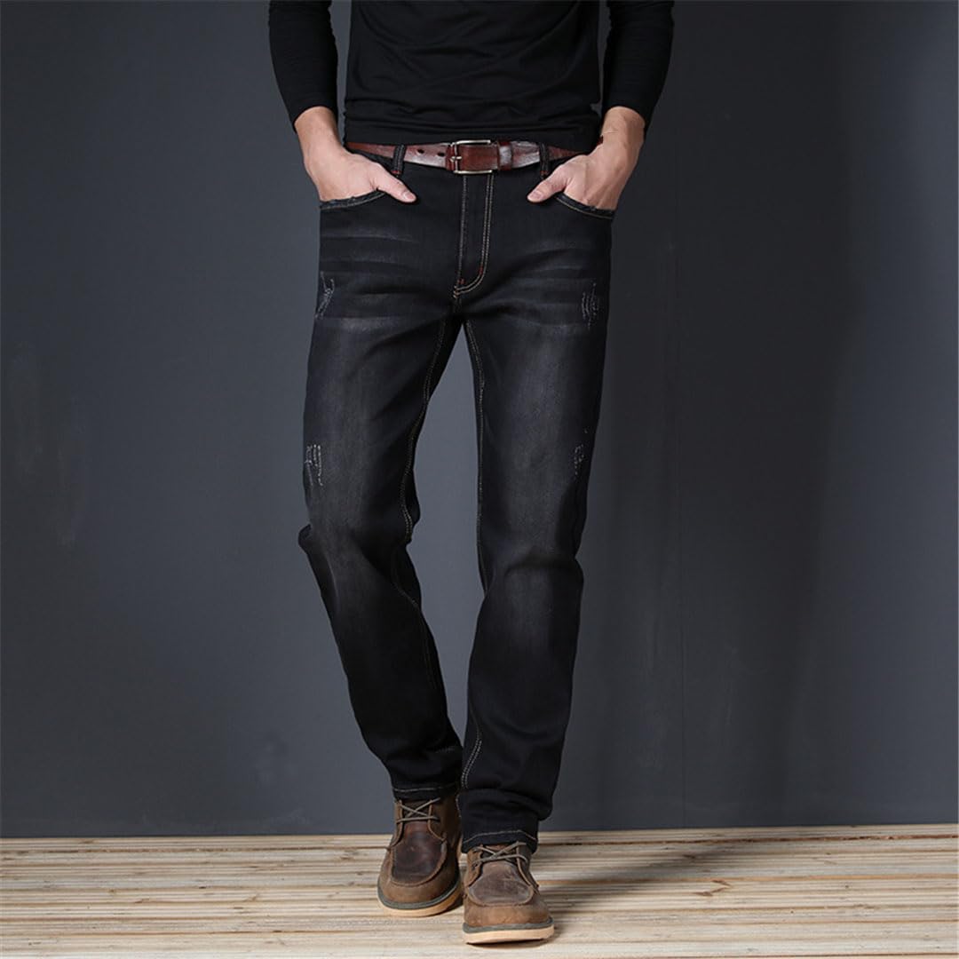 Vogrtcc Jeans Rectos Elásticos Hombre Tallas Grandes