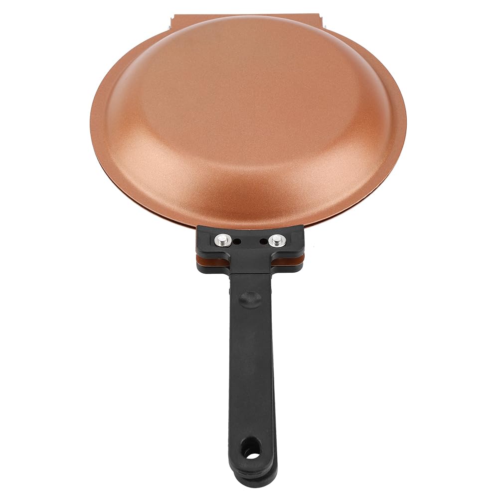 Padella in Ghisa, Padella per Pancake da 19 Cm / 7,5 Pollici, Padella per Griglia a Doppio Lato, Padella per Friggere le Uova, Padella per Frittata, Padella per Uova