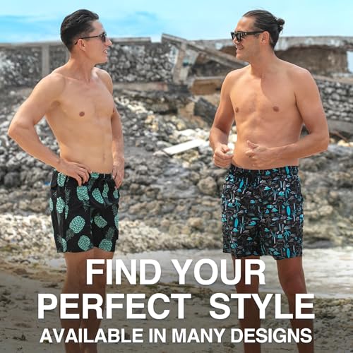 Image of Kanu Surf Men's Big Viper Extended Size Stripe Swim Trunk