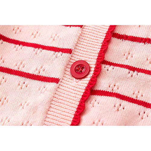Baby Girls Hollow Out Stripe Cardigan Coat Children Clothing Boys Girls Long Sleeve Knitted Kids Cardigan Coat4
