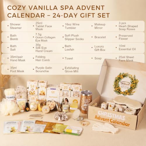 Image of Exun Advent Calendar 2026 Adult Women & Teens - 24 Days Christmas Countdown