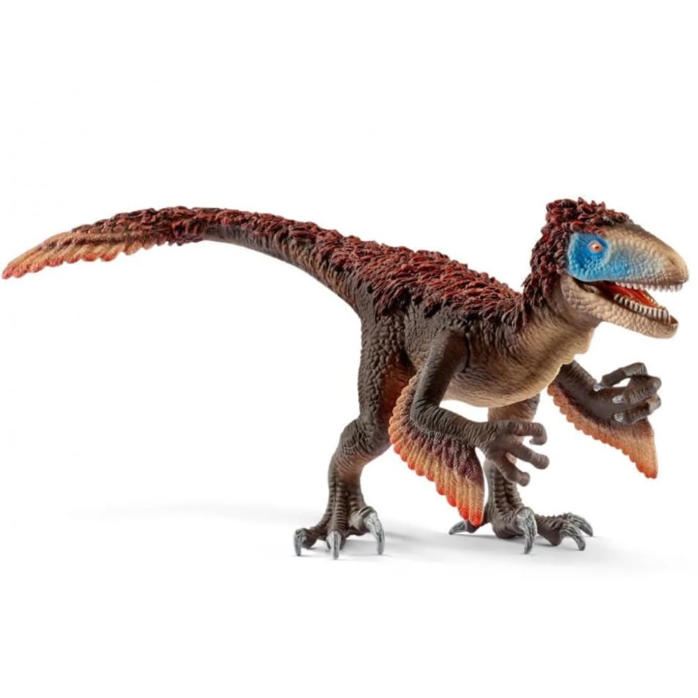 FUNFOB Dinosaur Toy Figure Width -21cm Utahraptor Dinosaur Toys for Kids & Adults PVC Multicolour | Feather Hand Dino SML-image-15