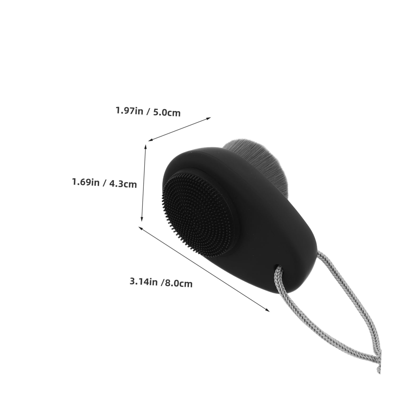 Gogogmee Pore Brush for Face: Facial Manual Wash Dry Brush Deep Cleansing Exfoliating Scrubber for Makeup Skincare Removal for Mud Clay Body Lotion Applicator