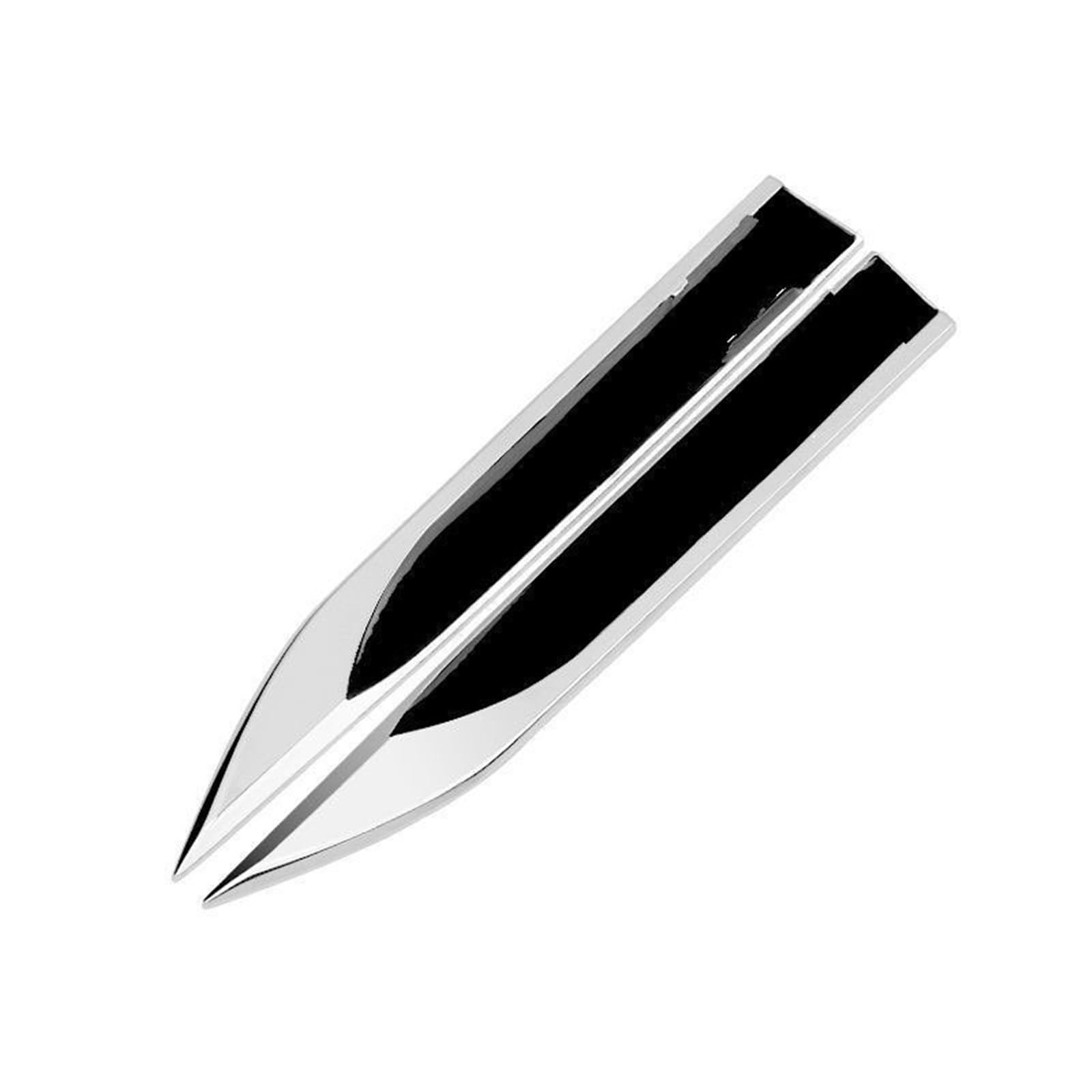 Side Vent Decor Sticker Side Gills Air Vent Decorative Fender Sticker Car Fender Side Vents(Black)