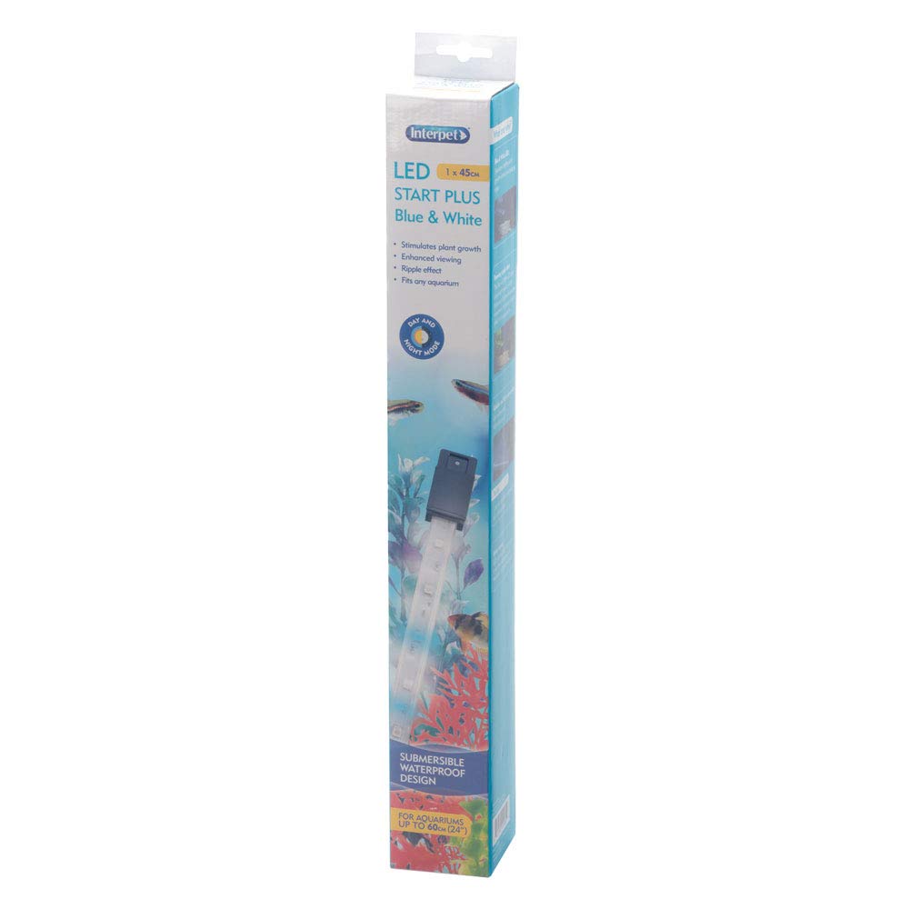 Interpet Iluminación Start Plus De Led Impermeable, Sumergible para Acuarios En Tonos Azul Y Blanco, 45Cm 260 g