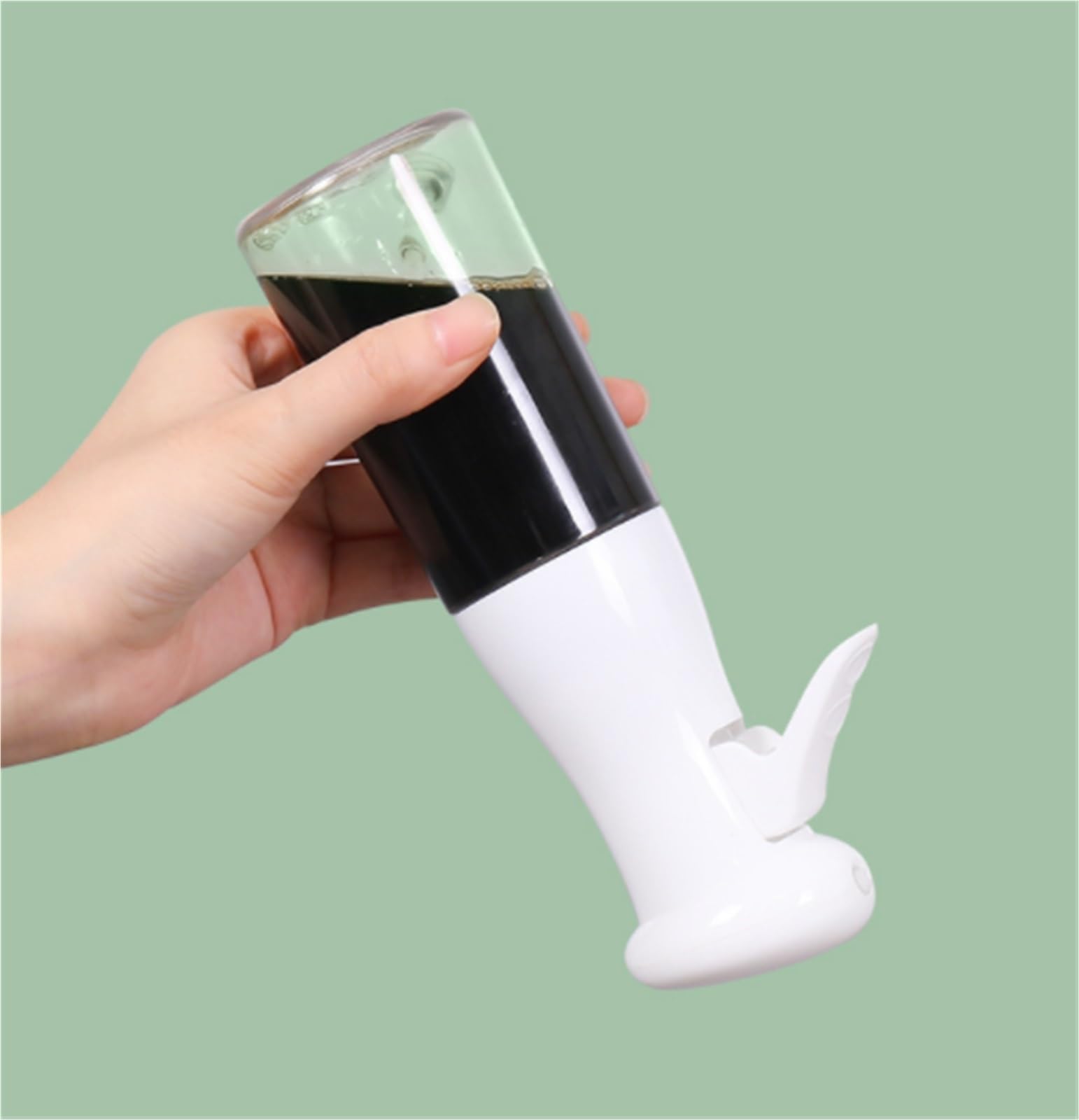 Ölflasche Oil Dispenser Olivenöl-Sprüher, Glas-Öl-Sprüher Ist Geeignet for Air Fryer Barbecue Ölspray Airfryer(Black)